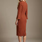 Muirfield Gathered Keyhole Pencil Dress
