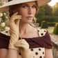 Norfolk Contrast Spot Shawl Dress