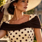 Norfolk Contrast Spot Shawl Dress