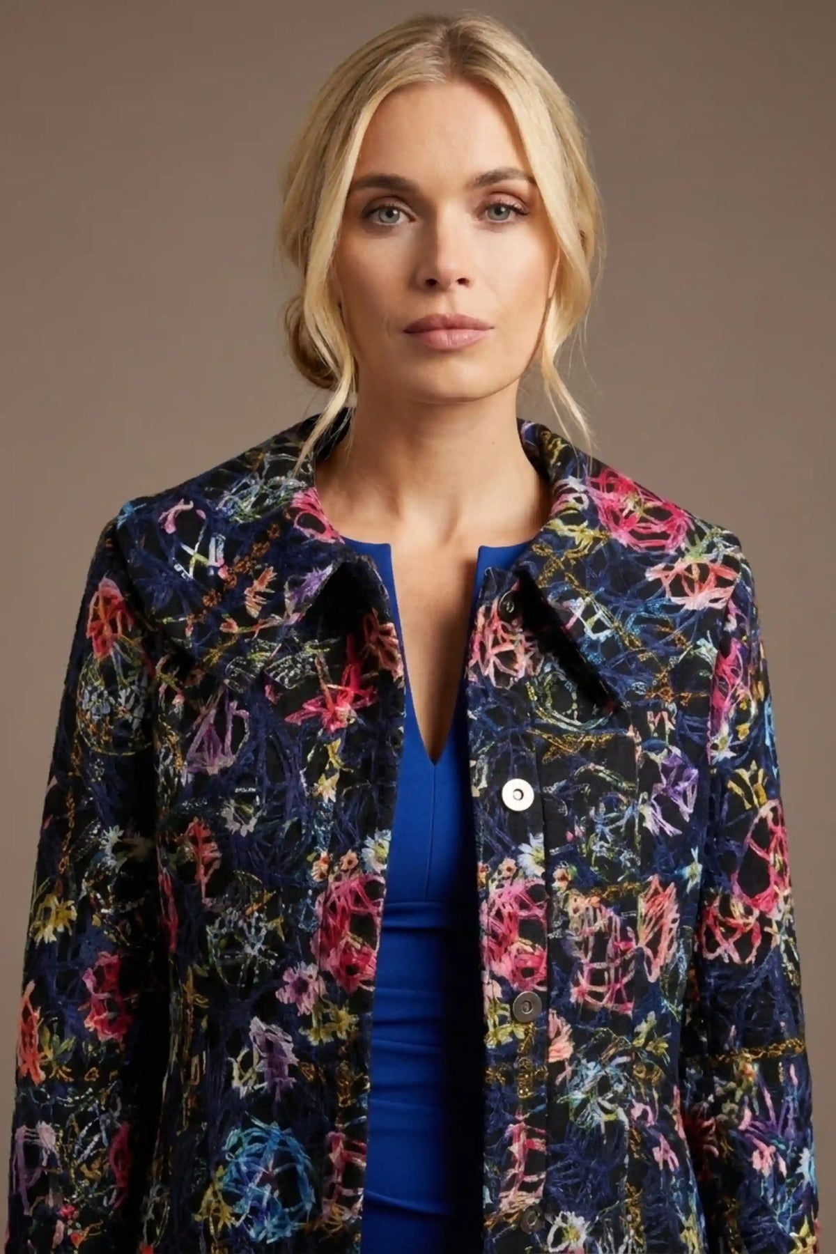 Brianca Floral Embroidered Coat – Diva Catwalk, image 8
