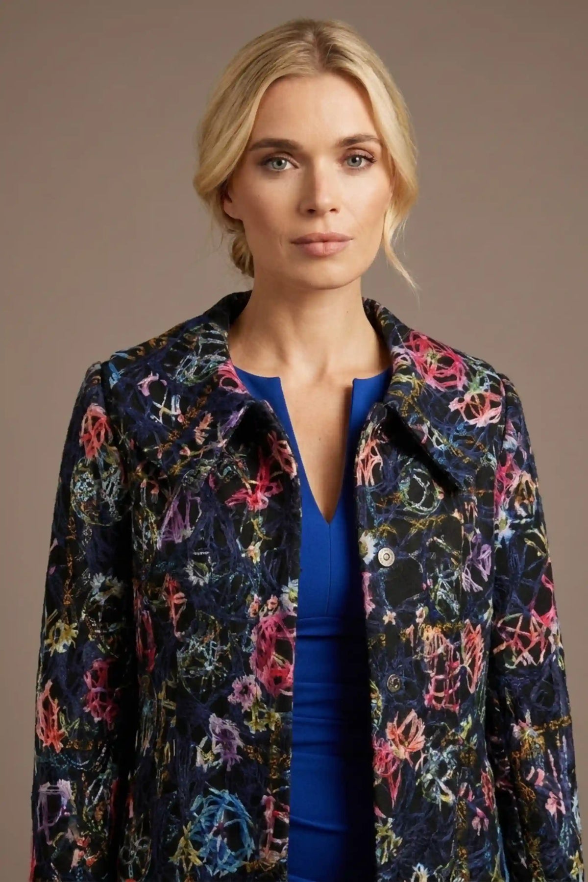 Brianca Floral Embroidered Coat – Diva Catwalk, image 9