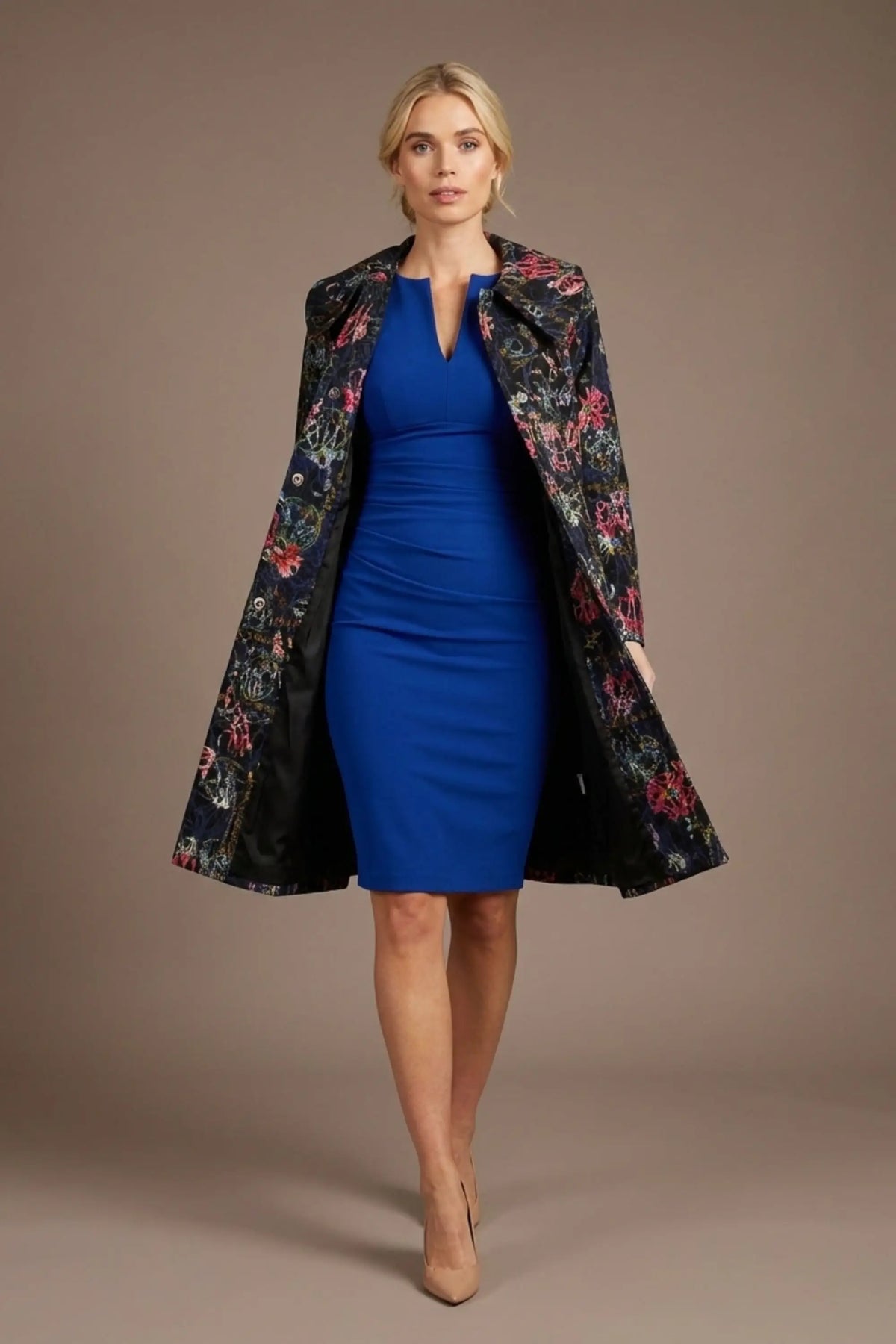 Brianca Floral Embroidered Coat – Diva Catwalk, image 2