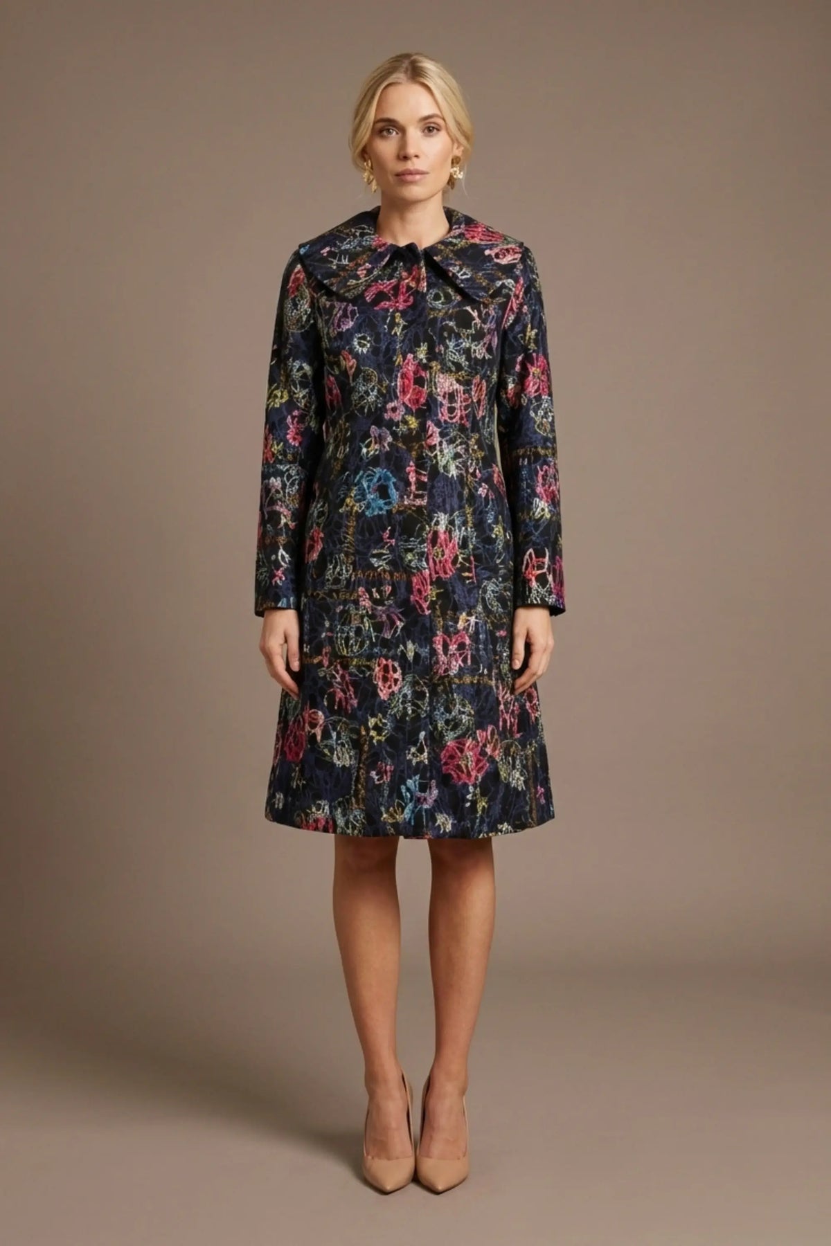 Brianca Floral Embroidered Coat – Diva Catwalk, image 5