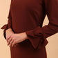 Alma Long Sleeve Pencil Dress 