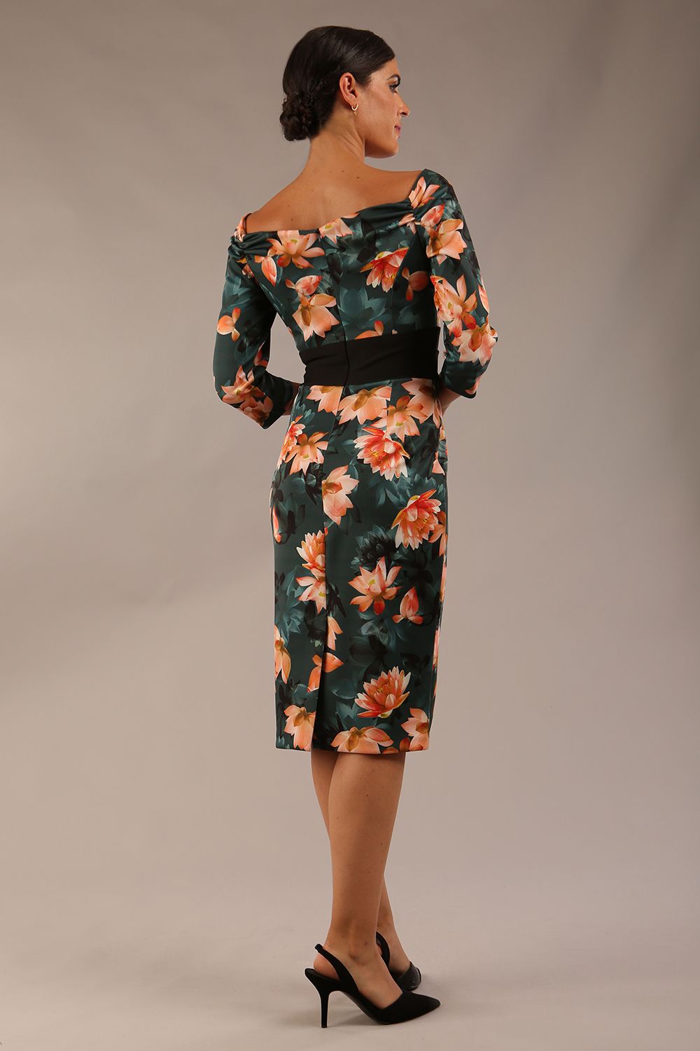 Alpa Wide Band Printed Dress 