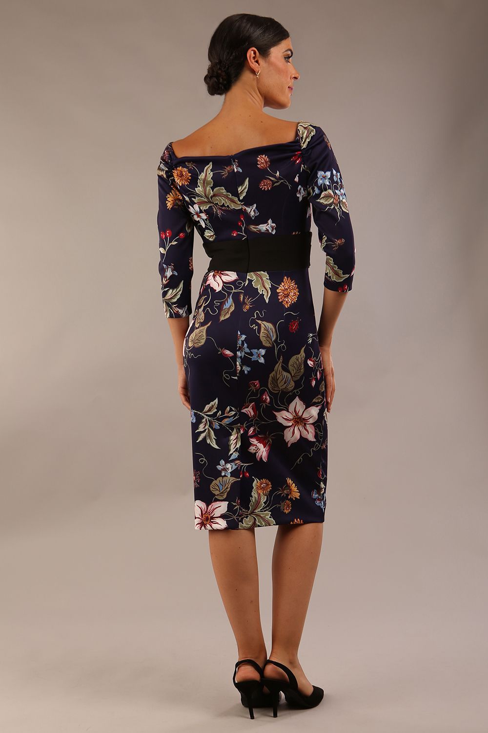 Alpa Wide Band Printed Dress 