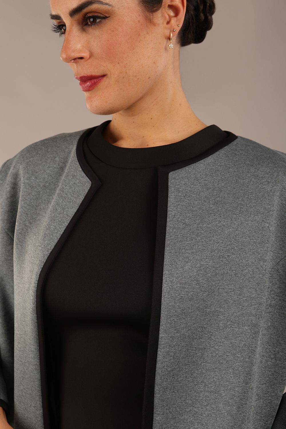 Alverstone Coat in Citadel Blue & Black – Diva Catwalk, image 7