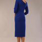 Amity Asymmetric Neckline Pleated Dress 