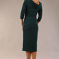 Amity Asymmetric Neckline Pleated Dress 
