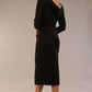 Amity Asymmetric Neckline Pleated Dress 