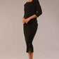 Amity Asymmetric Neckline Pleated Dress 
