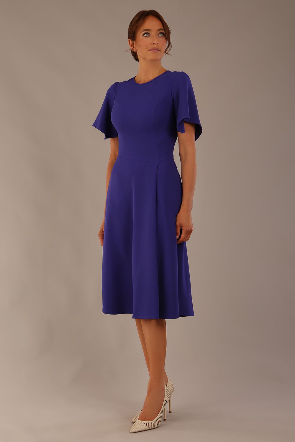 Anders Petal Sleeve A-Line Dress