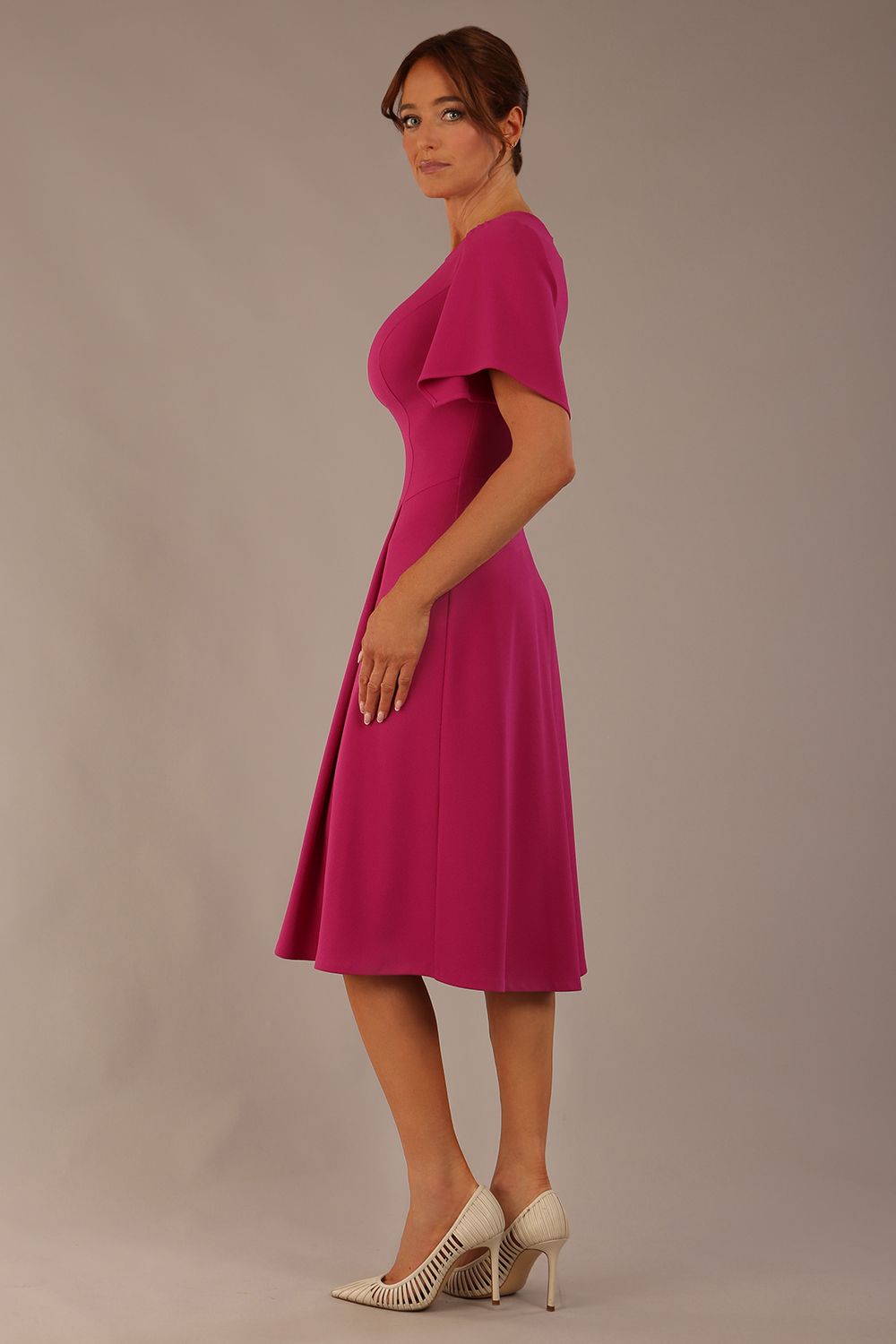 Anders Petal Sleeve A-Line Dress 