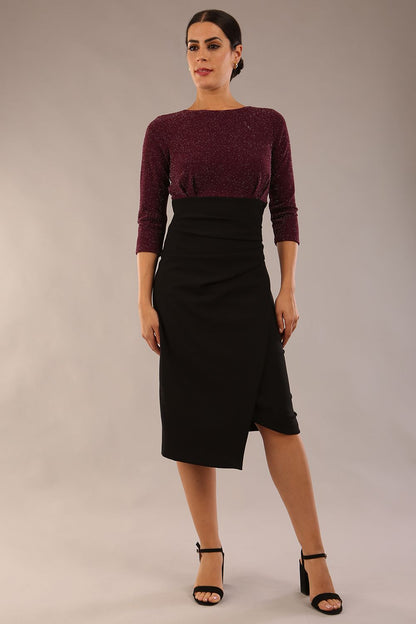 Aprilia Contrast Sparkle Dress 