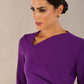 Asymetric 3/4 Sleeves Pencil Dress 