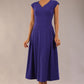 Audrey A-line Midi Dress With Pockets 