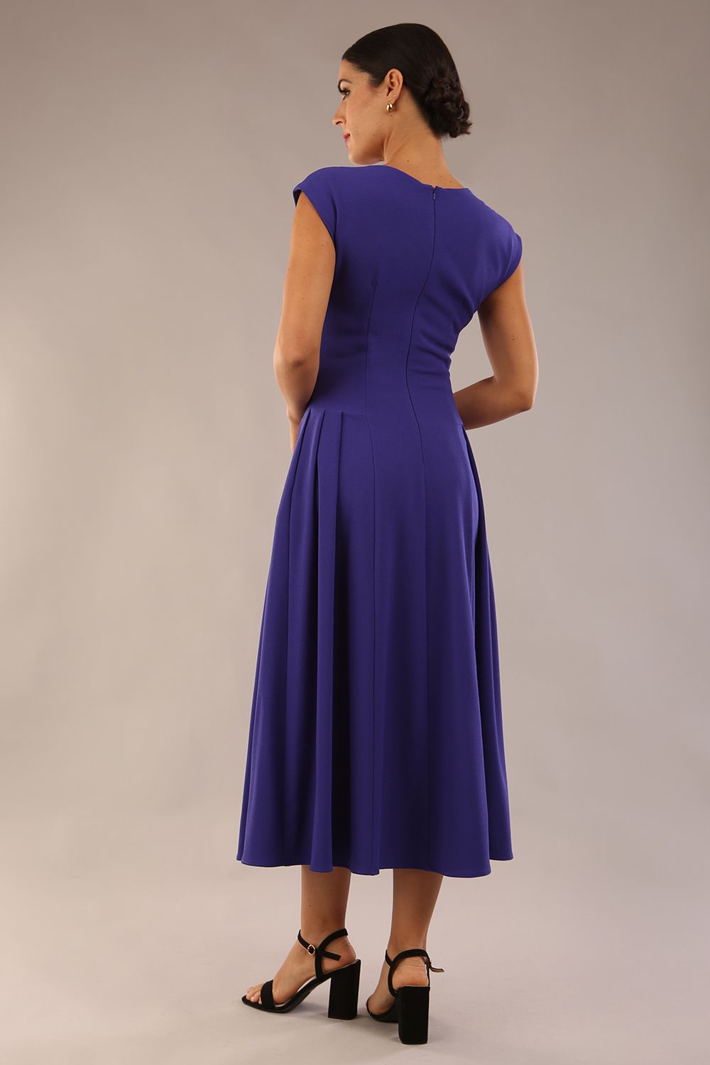 Audrey A-line Midi Dress With Pockets – Diva Catwalk, image 26