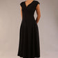 Audrey A-line Midi Dress With Pockets 