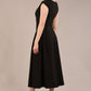 Audrey A-line Midi Dress With Pockets 