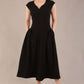 Audrey A-line Midi Dress With Pockets 