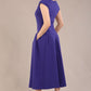 Audrey A-line Midi Dress With Pockets 