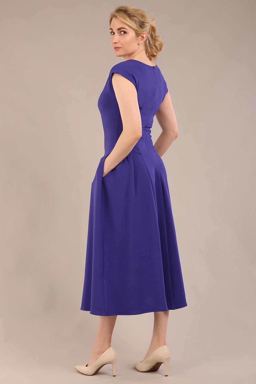 Audrey A-line Midi Dress With Pockets – Diva Catwalk, image 23