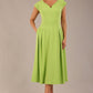 Audrey A-line Midi Dress With Pockets 