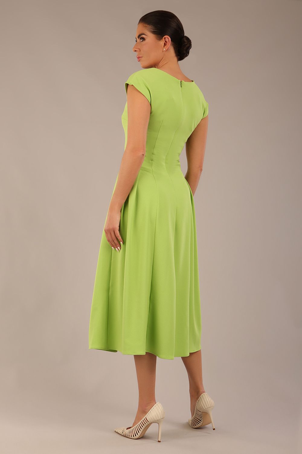 Audrey A-line Midi Dress With Pockets – Diva Catwalk, image 21