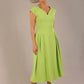 Audrey A-line Midi Dress With Pockets 