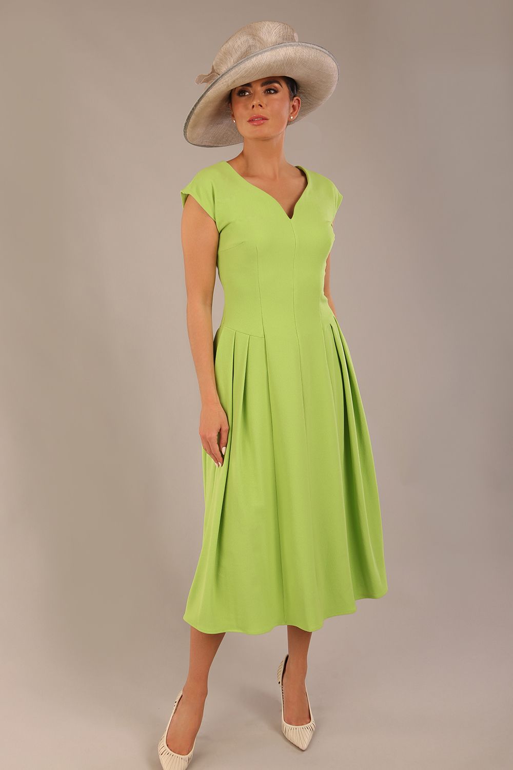 Audrey A-line Midi Dress With Pockets – Diva Catwalk, image 18