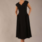 Audrey A-line Midi Dress With Pockets 