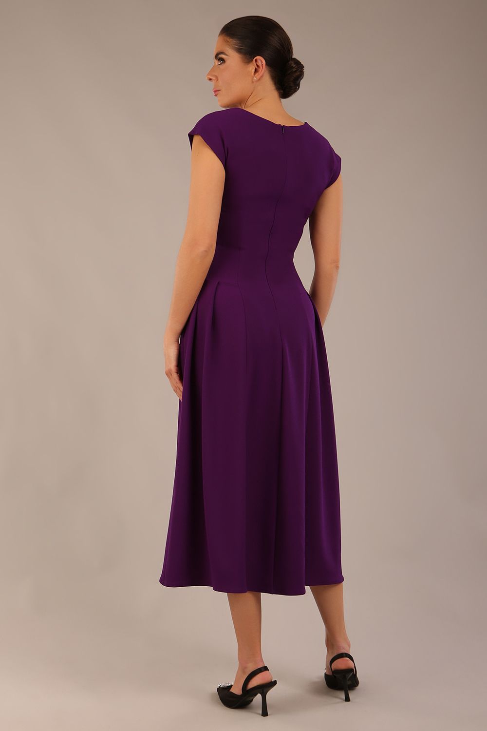 Audrey A-line Midi Dress With Pockets – Diva Catwalk, image 29