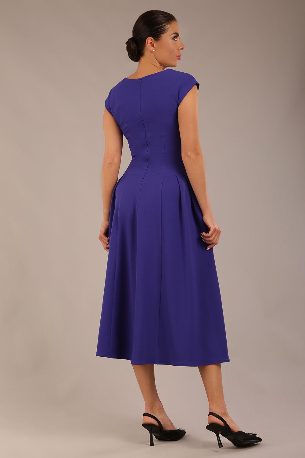 Audrey A-line Midi Dress With Pockets – Diva Catwalk, image 22