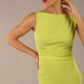 Bijou Sleeveless Bodycon Pencil Dress with Satin Detail 