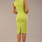 Bijou Sleeveless Bodycon Pencil Dress with Satin Detail 