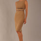 Bijou Sleeveless Bodycon Pencil Dress with Satin Detail 