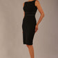 Bijou Sleeveless Bodycon Pencil Dress with Satin Detail 