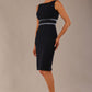 Bijou Sleeveless Bodycon Pencil Dress with Satin Detail 