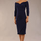 Breton Off Shoulder Pencil Dress 