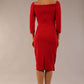 Breton Off Shoulder Pencil Dress 