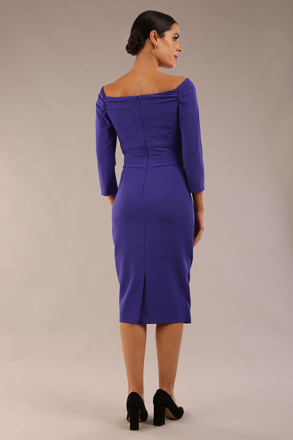 Breton Off Shoulder Pencil Dress – Diva Catwalk, image 5