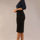 Brianna Contrast Sparkle Pencil Dress 