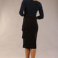 Brianna Contrast Sparkle Pencil Dress 