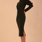 Buffy Long Sleeve Midi Pencil Dress 