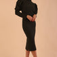 Buffy Long Sleeve Midi Pencil Dress 