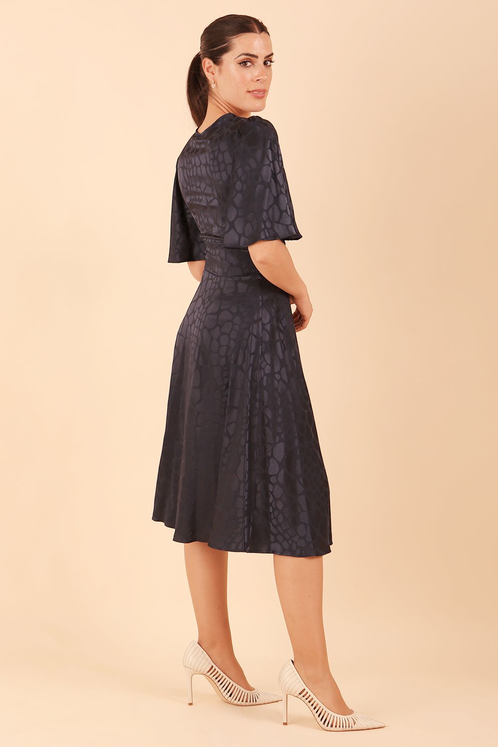 Cambrian Satin A-line Dress – Diva Catwalk, image 12