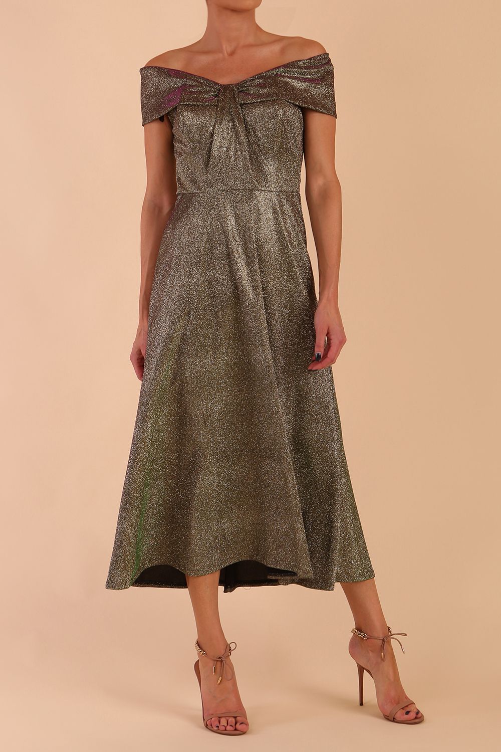 Capri A-Line Midaxi Glitter Dress – Diva Catwalk, image 4