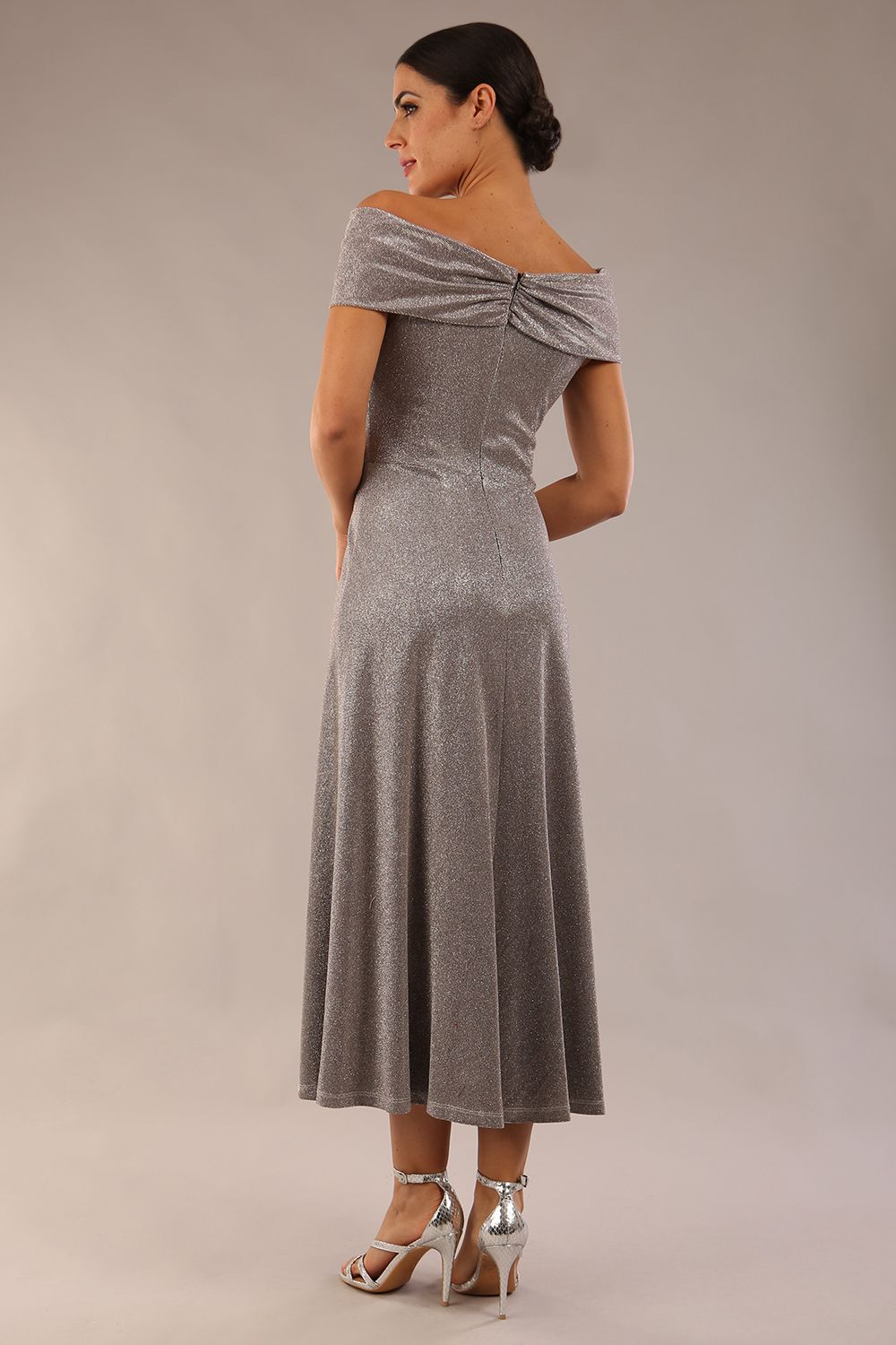 Capri A-Line Midaxi Glitter Dress 