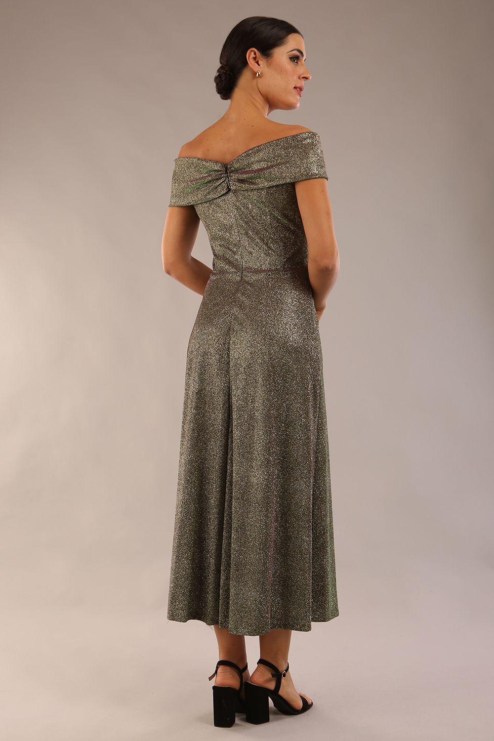 Capri A-Line Midaxi Glitter Dress – Diva Catwalk, image 3