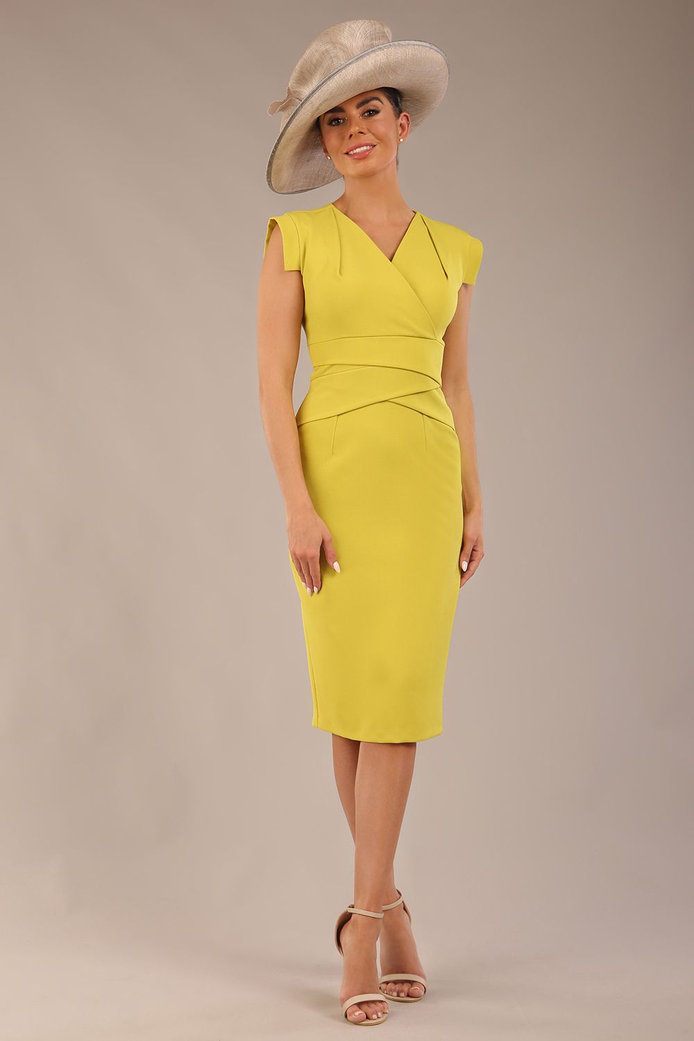 Caprice Cap Sleeved Pencil Dress – Diva Catwalk, image 30